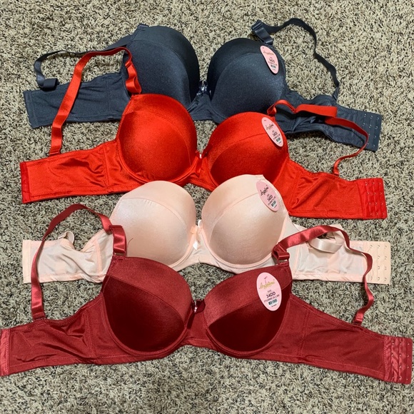 Angelina Other - NWT Angelina 4pk 34DD Bras w extenders